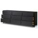 Millie Drifted Matte Black Veneer 9 Drawer Dresser