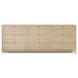 Millie Light Bleach Oak Veneer 9 Drawer Dresser