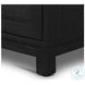 Millie Drifted Matte Black Veneer 6 Drawer Dresser