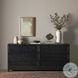 Millie Drifted Matte Black Veneer 6 Drawer Dresser