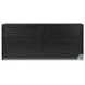 Millie Drifted Matte Black Veneer 6 Drawer Dresser