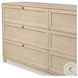 Millie Light Bleach Oak Veneer 6 Drawer Dresser