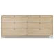 Millie Light Bleach Oak Veneer 6 Drawer Dresser
