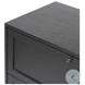 Millie Drifted Matte Black Veneer 2 Drawer Nightstand