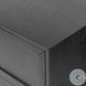 Millie Drifted Matte Black Veneer 2 Drawer Nightstand