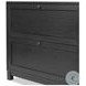 Millie Drifted Matte Black Veneer 2 Drawer Nightstand