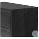 Millie Drifted Matte Black Veneer 2 Drawer Nightstand
