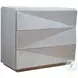 Ziggy Misty White Gray 3 Drawer Hall Chest