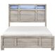 Everett Melamine Gray Storage Panel Bedroom Set