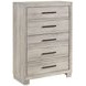 Everett Melamine Gray Storage Panel Bedroom Set