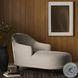 Marnie Knoll Sand Performance Fabric 32" Upholstered Chaise Lounge