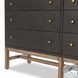Fiona Black Raffia 6 Drawer Dresser