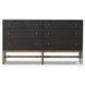 Fiona Black Raffia 6 Drawer Dresser
