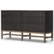 Fiona Black Raffia 6 Drawer Dresser