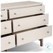 Fiona Ivory Painted Raffia 6 Drawer Dresser