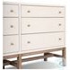 Fiona Ivory Painted Raffia 6 Drawer Dresser
