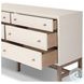 Fiona Ivory Painted Raffia 6 Drawer Dresser