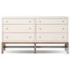 Fiona Ivory Painted Raffia 6 Drawer Dresser