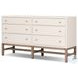 Fiona Ivory Painted Raffia 6 Drawer Dresser