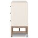 Fiona Ivory Painted Raffia 6 Drawer Dresser