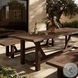 Stewart Stained Heritage Brown 118" Rectangular Outdoor Dining Table
