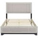 Westport White Oak and Gray Full Upholstered Platform Bed
