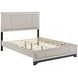 Westport White Oak and Gray Full Upholstered Platform Bed