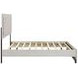 Westport White Oak and Gray Full Upholstered Platform Bed