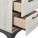 Westport White Oak and Gray 2 Drawer Nightstand