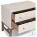Fiona Ivory Painted Raffia 2 Drawer Nightstand