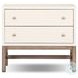 Fiona Ivory Painted Raffia 2 Drawer Nightstand