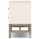 Fiona Ivory Painted Raffia 2 Drawer Nightstand