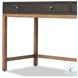 Fiona Black Raffia 55" Drawer Desk