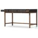 Fiona Black Raffia 55" Drawer Desk