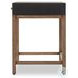 Fiona Black Raffia 55" Drawer Desk
