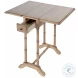 Darrow Antique Beige Foldable End Table