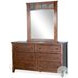 Desert Sage Dark Brown Rectangular Dresser Mirror