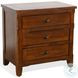 Desert Sage Dark Brown 3 Drawer Nightstand