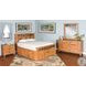 Crimson Ridge Beige Queen Storage Platform Bed