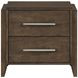 Emmett Dark Walnut 2 Drawer Nightstand