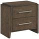 Emmett Dark Walnut 2 Drawer Nightstand