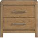 Charlotte Light Brown 2 Drawer Nightstand