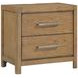 Charlotte Light Brown 2 Drawer Nightstand