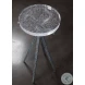 Luna Natural Iron and Clear Spot Table