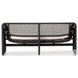 Selma Faux Black Hyacinth 63" Outdoor Sofa
