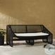 Selma Faux Black Hyacinth 63" Outdoor Sofa