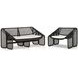Selma Faux Black Hyacinth Outdoor Living Room Set