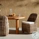 Messina Chunky Sand Woven Outdoor Dining Chair Set of 2