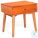 Cozy Luxe Medium Brown 1 Drawer Nightstand