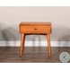 Cozy Luxe Medium Brown 1 Drawer Nightstand